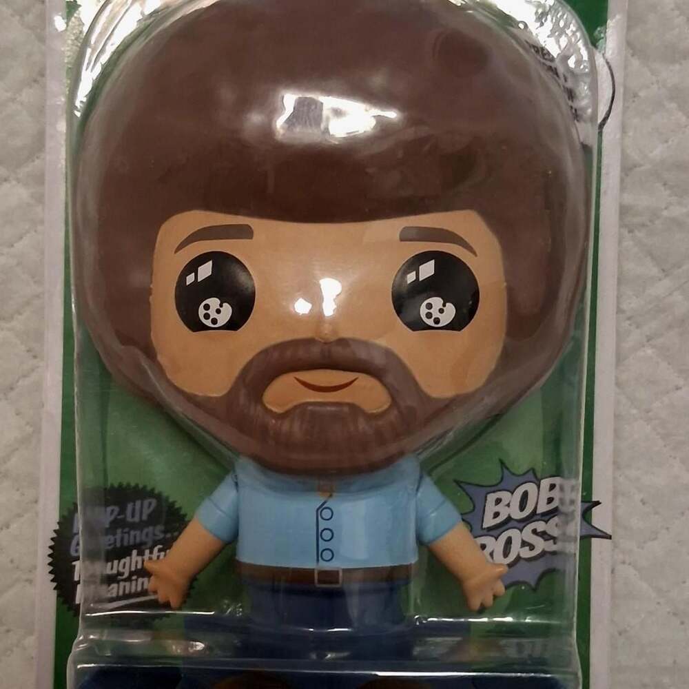 Bob Ross Pop-Up Greetings Thoughtful Meanings Figurine